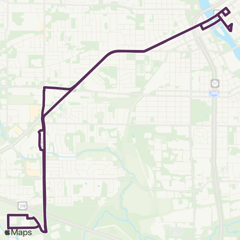 Cedar Rapids Transit  map