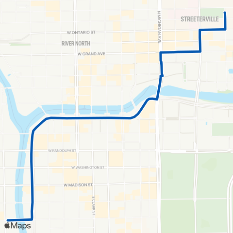 CTA Union / Streeterville Express map