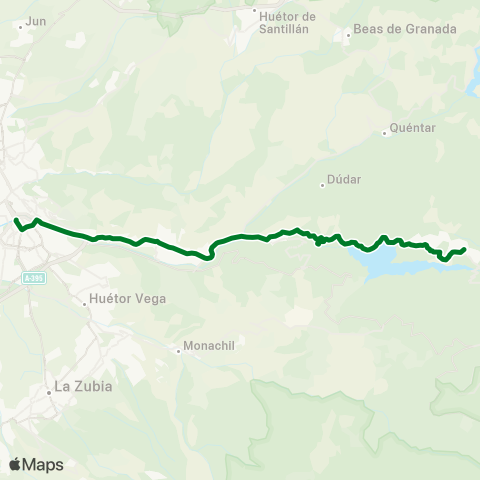 Junta de Andalucia Granada - Pinos Genil - Güejar Sierra map