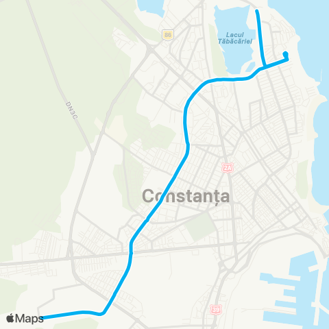 CT Bus Pescarie — Cap Linie Industriala / imbarcare map