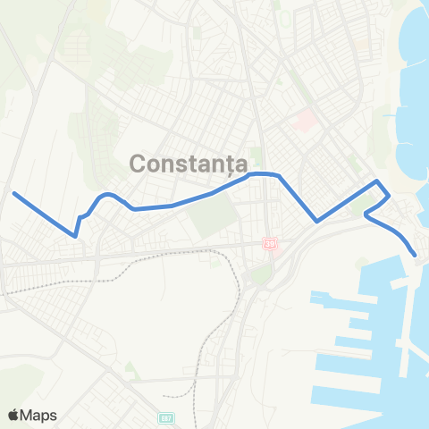 CT Bus Cap Linie Halta Traian — Cap Linie Poarta 1 map