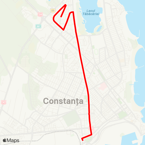 CT Bus Scoala Nr. 29 Mihai Viteazul — Cap Linie Gara map