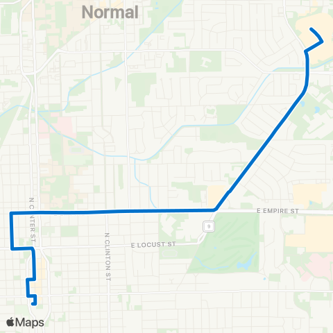 Connect Transit Blue Route map