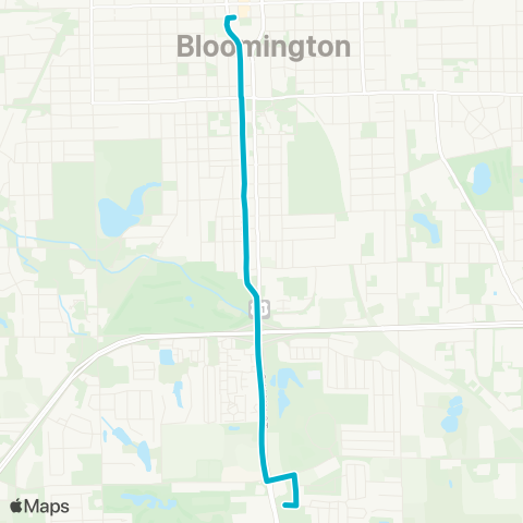 Connect Transit Aqua Route map