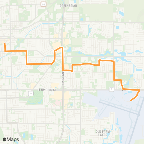 Connect Transit Tan Route map