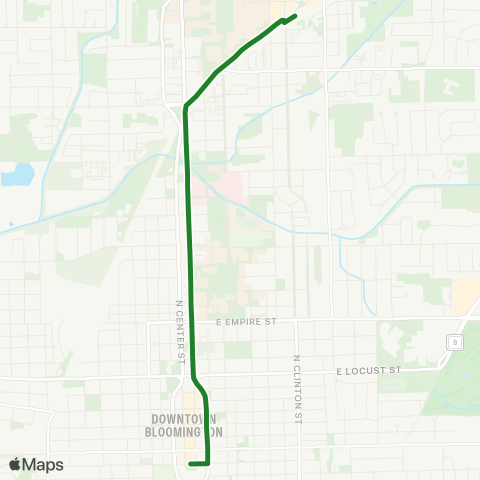 Connect Transit Green Route map