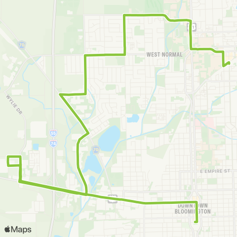 Connect Transit Lime Route map