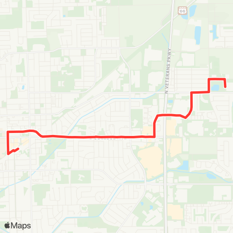 Connect Transit Red Express Route map