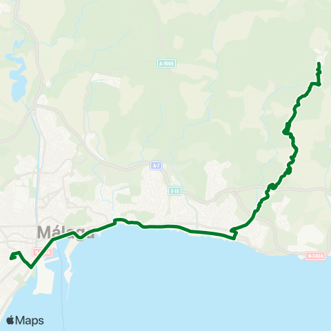 CTMAM Málaga-Olías map