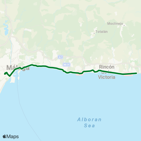 CTMAM Málaga-Nerja (Por Torre Benagalbón) map