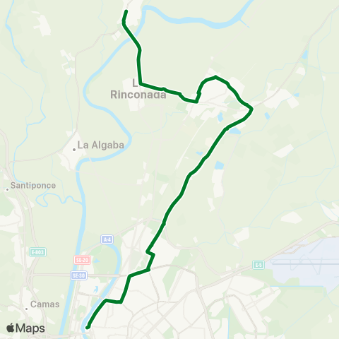 Junta de Andalucia M-115 Alcalá del Río - la Rinconada - San José de la Rinconada - Sevilla map