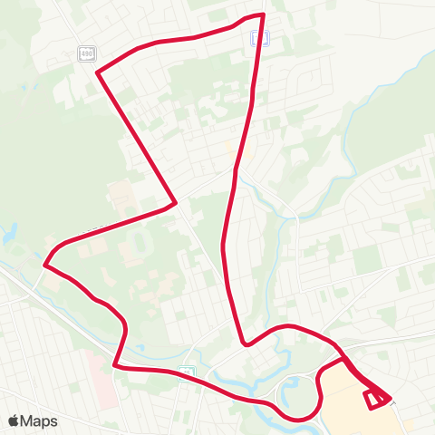 Codiac Transpo Hennessey map