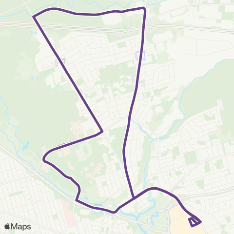 Codiac Transpo Elmwood map