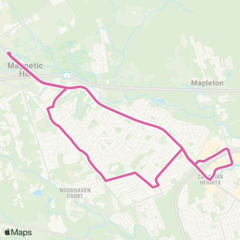 Codiac Transpo Hildegard map