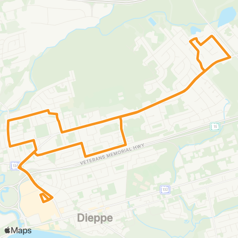 Codiac Transpo Lewisville map