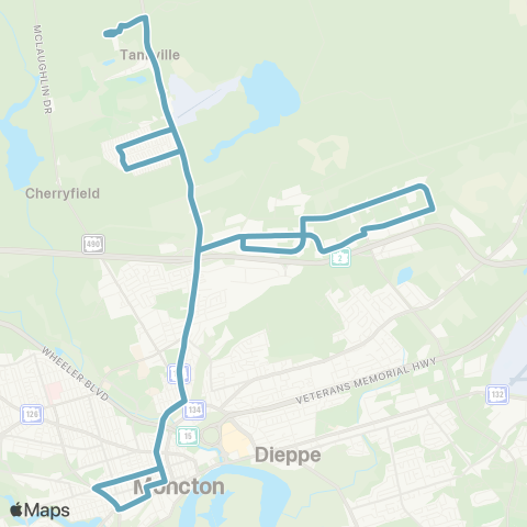 Codiac Transpo Caledonia map