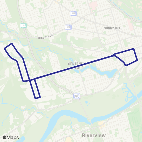 Codiac Transpo Edinburgh map