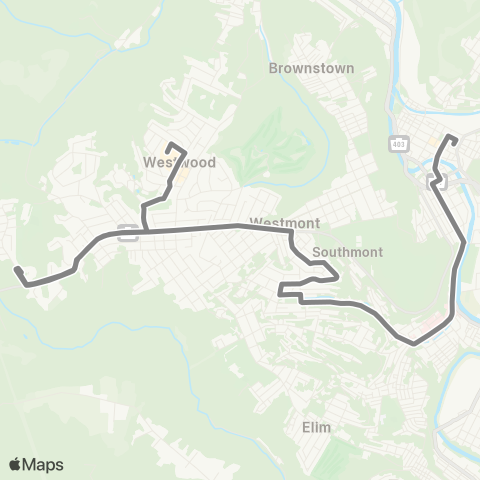 CamTran Southmont map