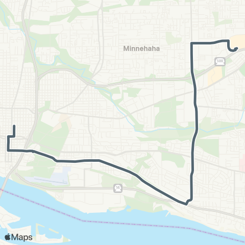 C-TRAN Evergreen / Andresen map