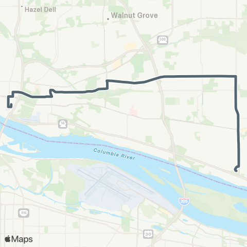 C-TRAN Burton map