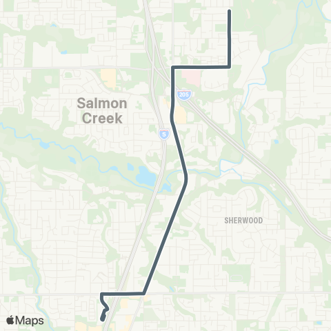 C-TRAN Salmon Creek map