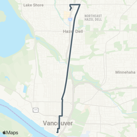 C-TRAN Highway 99 map