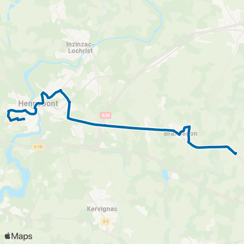 IZILO Languidic Tréauray - Hennebont Gare SNCF map