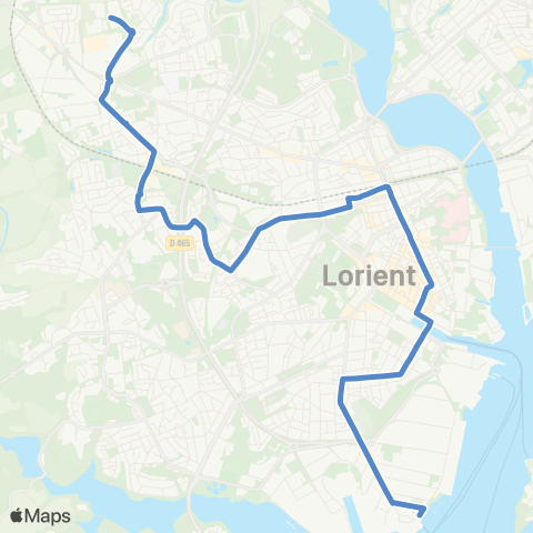 IZILO Lorient Kerulvé - Lorient la Base Cité de la Voile map