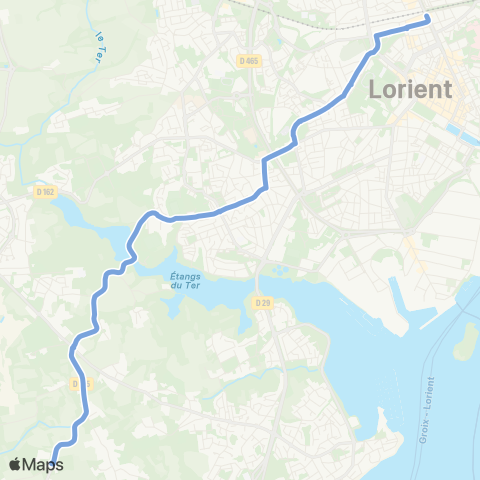 CTRL Scolaires Lorient Gare Déchanges - Plœmeur e.R.E.A map