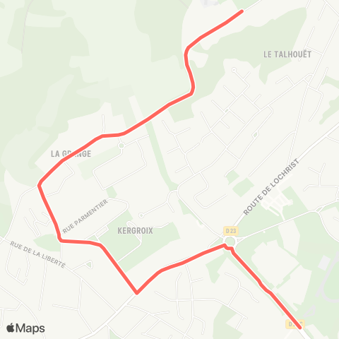 CTRL Scolaires Hennebont Victor Hugo - Hennebont Lycée le Talhouët map