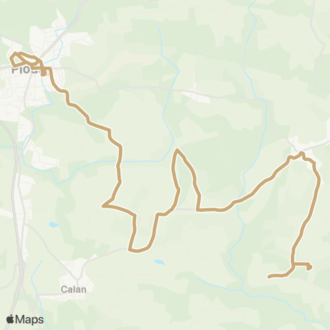 CTRL Scolaires Lanvaudan le Glievec - Calan - Plouay Collèges map