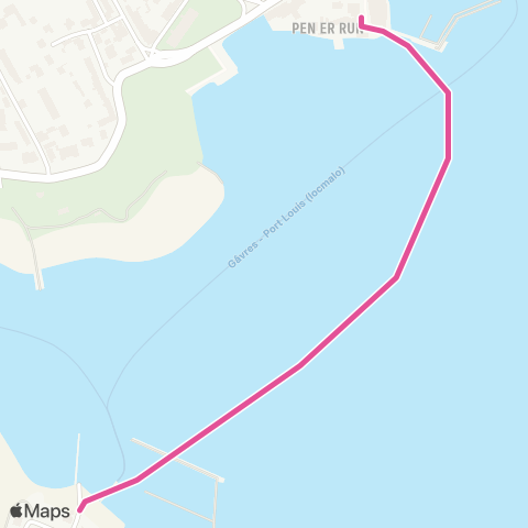 CTRL Maritimes Gâvres Embarcadère - Port Louis Locmalo map