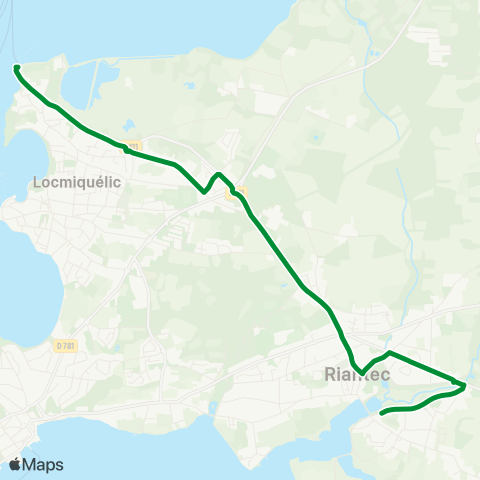 IZILO Locmiquelic Pen Mané - Riantec Sébastopol map