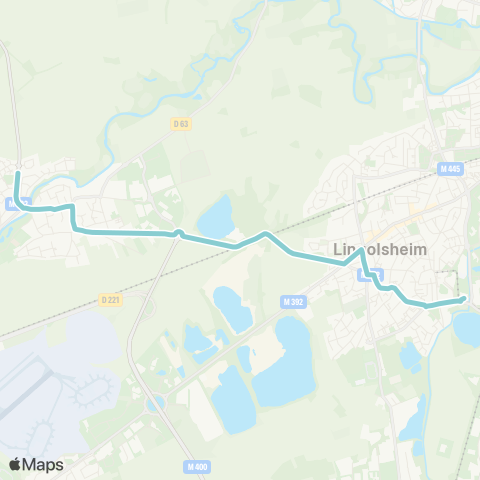 CTS Lingolsheim Alouettes - Holtzheim Ouest map