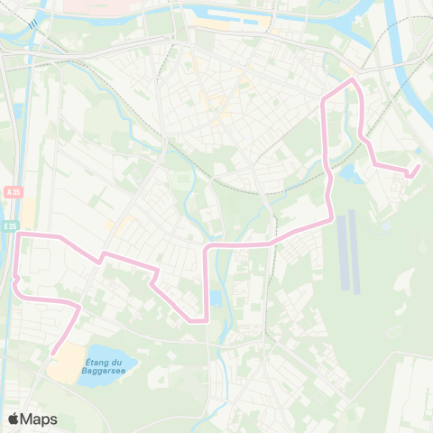 CTS Ampère - Baggersee map