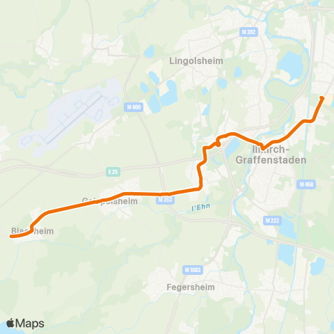 CTS Baggersee - Geispolsheim O. / Blaesheim O. map