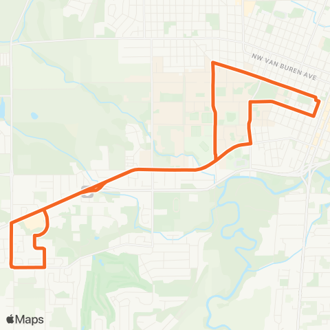 Corvallis Transit System Philo Blvd / 49th St / Osu map