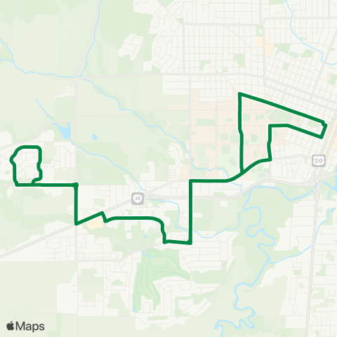 Corvallis Transit System Osu / 35th / Research Way / Grand Oaks map