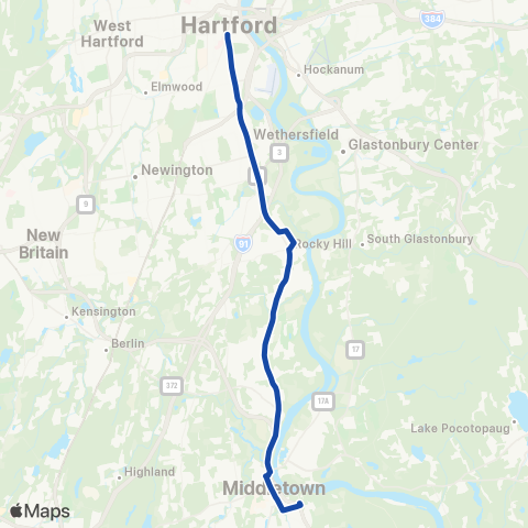 CTTransit Hartford Hartford / Middletown map