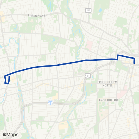 CTTransit Hartford Farmington Ave map