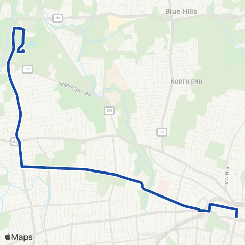 CTTransit Hartford Asylum Ave map