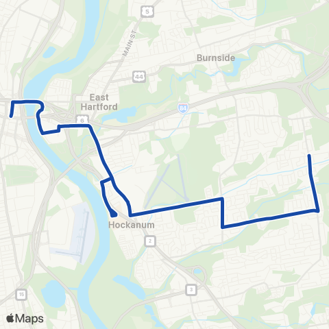 CTTransit Hartford Brewer St map