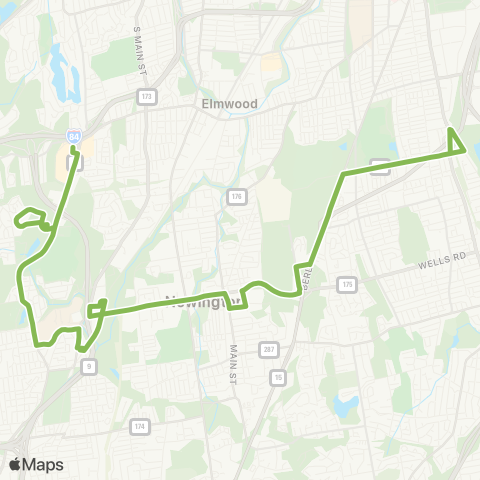 CTTransit Hartford Wethersfield / Westfarms map