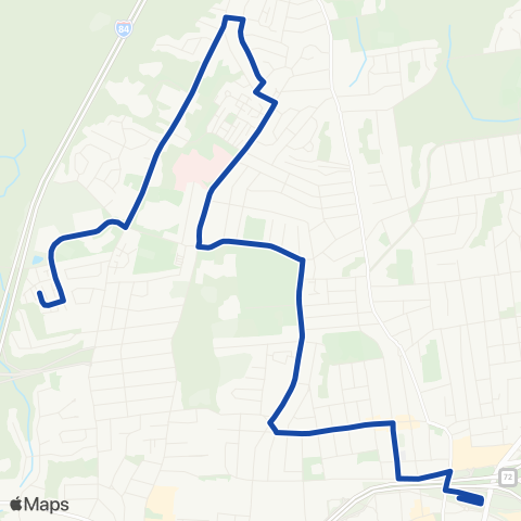 CTTransit New Britain Burritt Street map