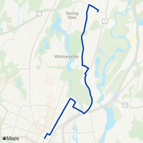 CTTransit New Haven State Street map