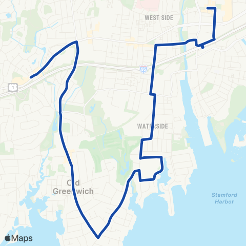 CTTransit Stamford Fairfield Ave map