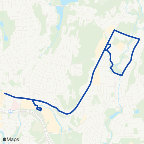 CTTransit Waterbury Wolcott St map