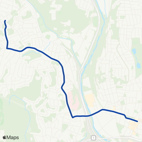 CTTransit Waterbury Bunker Hill Ave map