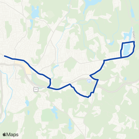 CTTransit Waterbury Scott Rd map