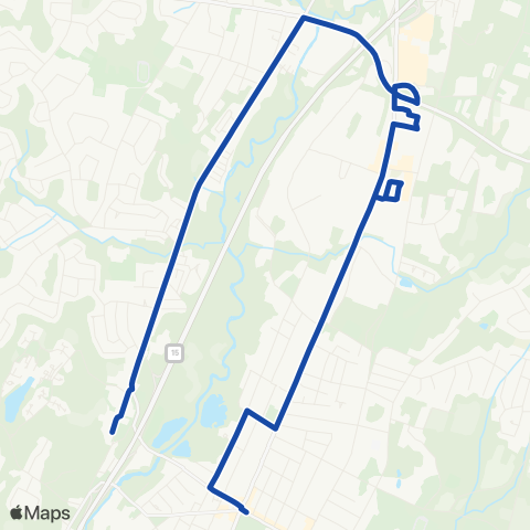 CTTransit Waterbury North Colony Rd map